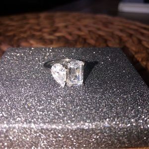 Toi et Moi Ring (Sterling and CZ)